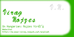 virag mojzes business card